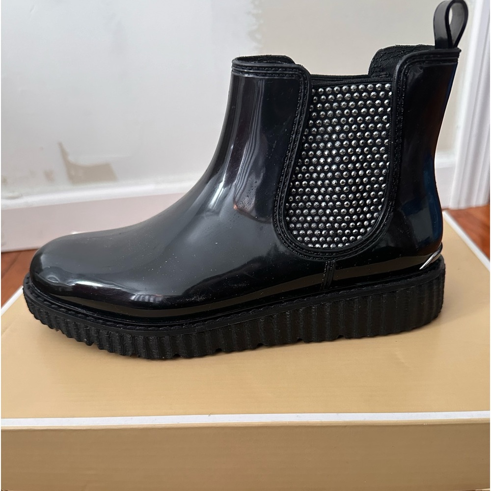Boots with gem detailing